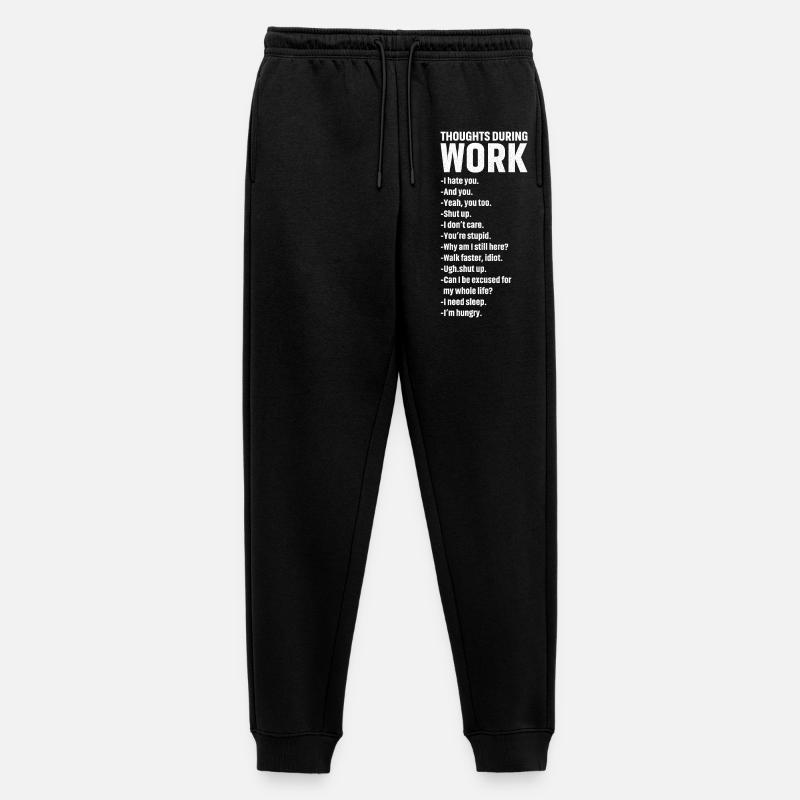 thoughts during work - Männer Premium Bio Jogginghose - Schwarz