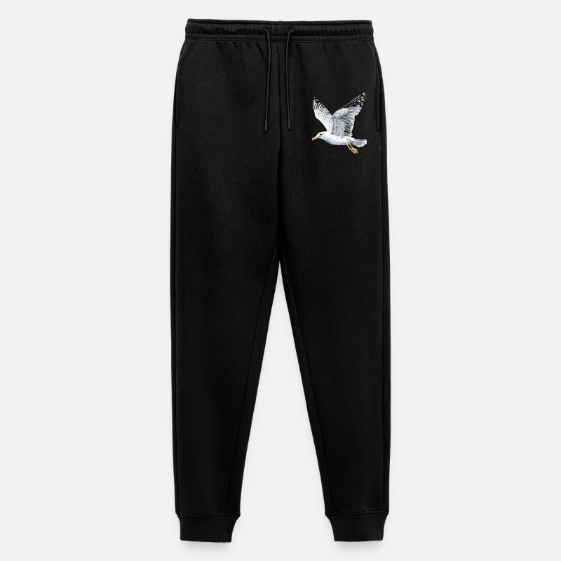 Möwe Strand Meer Nordsee Ostsee Silbermöwe Möwen - Männer Premium Bio Jogginghose - Schwarz