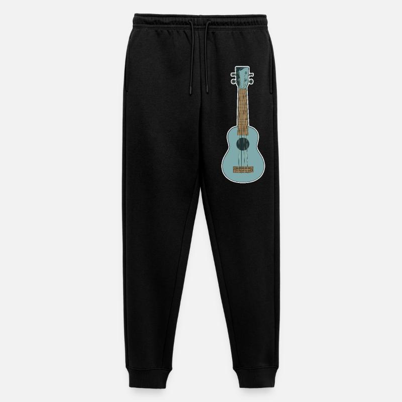 Retro Ukulele - Männer Premium Bio Jogginghose - Schwarz