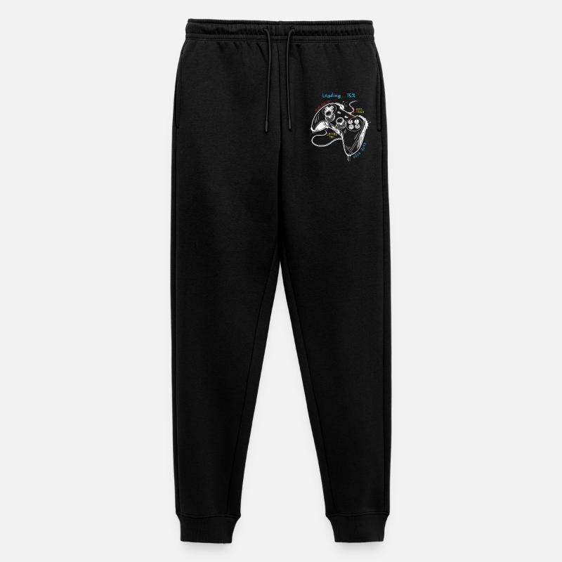 Controller-Kunst im Retro-Gaming-Stil - Männer Premium Bio Jogginghose - Schwarz