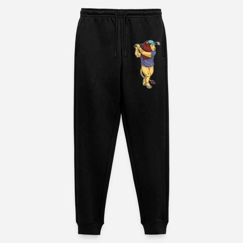 Löwe Golf Golfschläger - Männer Premium Bio Jogginghose - Schwarz
