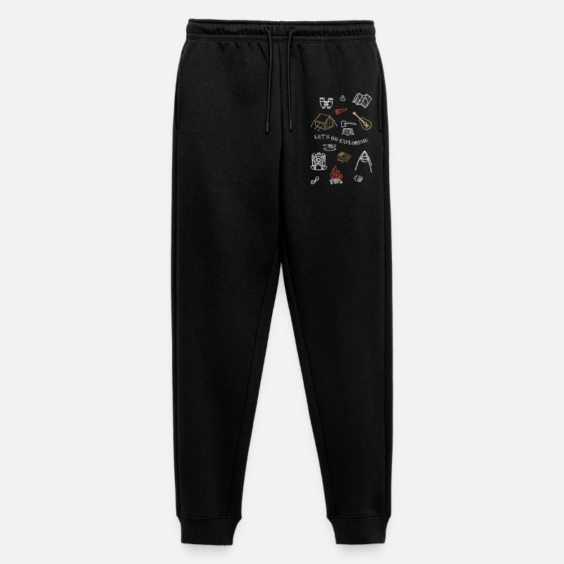 Camping Abenteuer Gliederung Design - Männer Premium Bio Jogginghose - Schwarz