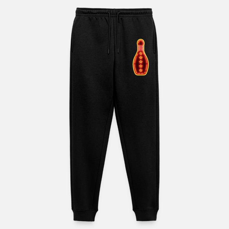 Retro Bowling - Männer Premium Bio Jogginghose - Schwarz