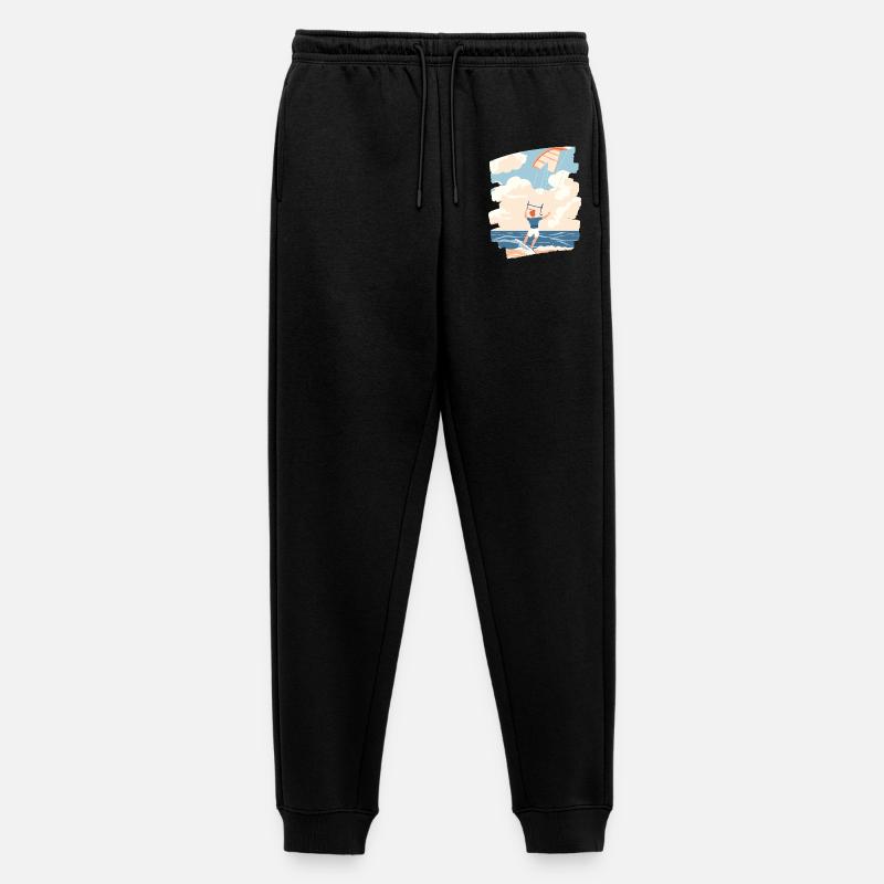 Kitesurfer - Männer Premium Bio Jogginghose - Schwarz