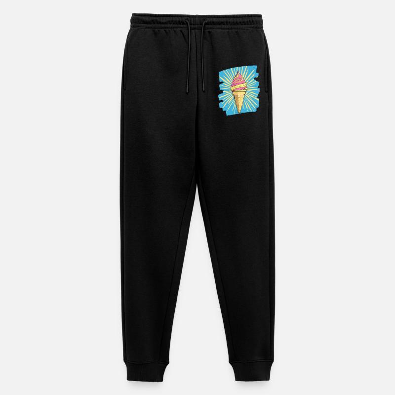 Eiscreme Eis - Männer Premium Bio Jogginghose - Schwarz
