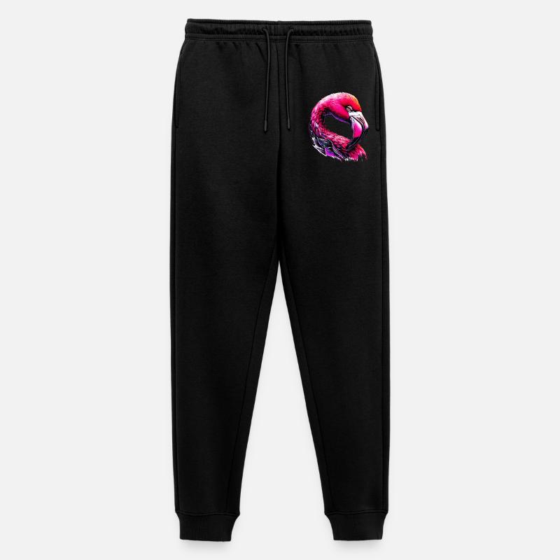Flamingo - Männer Premium Bio Jogginghose - Schwarz