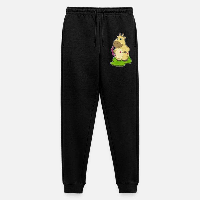 Giraffe Bogenschütze Bogen - Männer Premium Bio Jogginghose - Schwarz