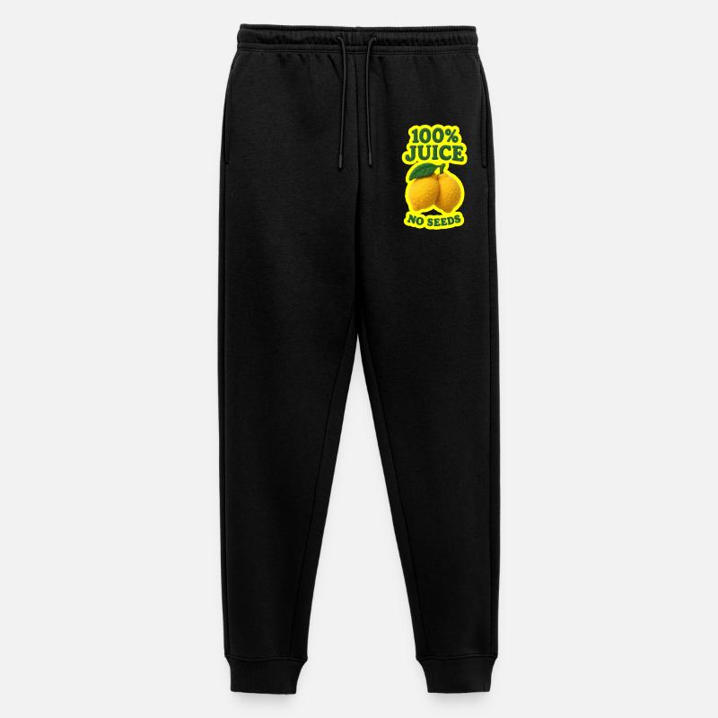 100% Juice NO SEEDS - Männer Premium Bio Jogginghose - Schwarz
