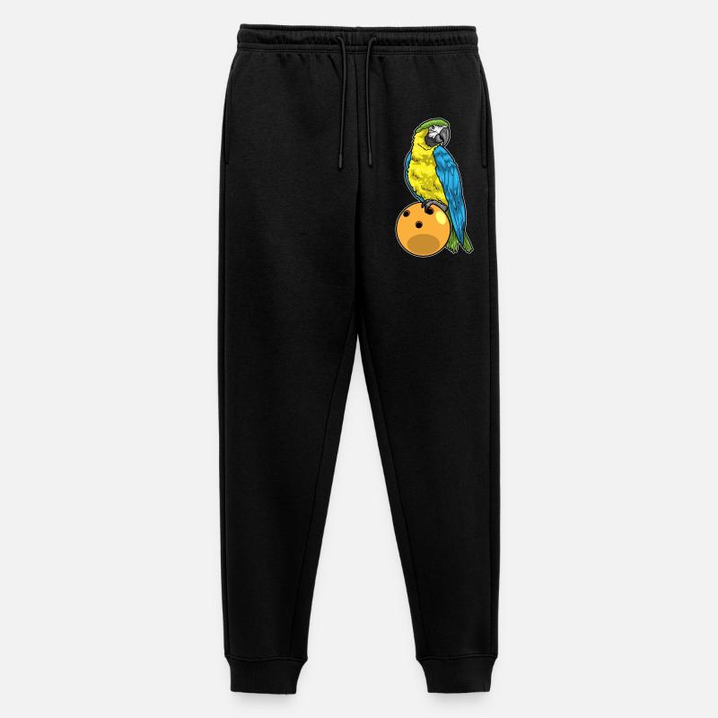 Papagei Bowling Bowlingkugel - Männer Premium Bio Jogginghose - Schwarz