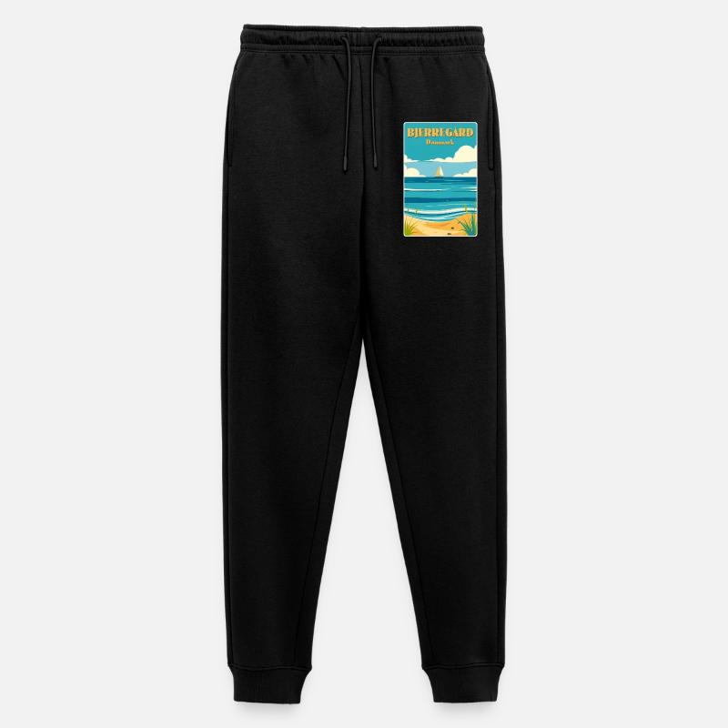 Bjerregard Dänemark - Männer Premium Bio Jogginghose - Schwarz