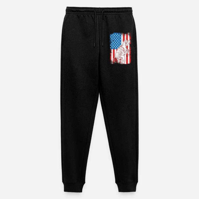 4. Juli USA Breakdance - Männer Premium Bio Jogginghose - Schwarz
