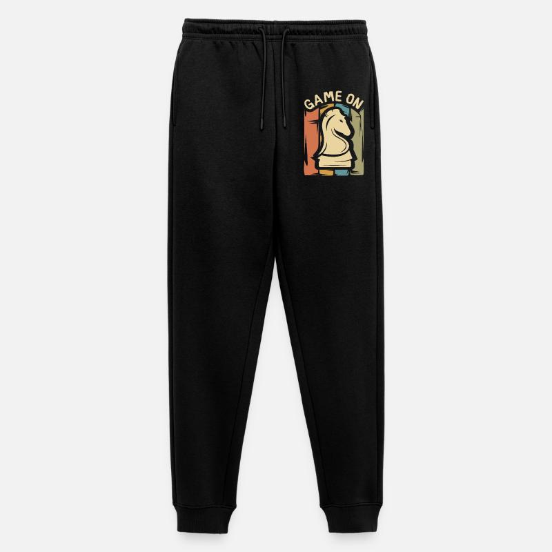 Game On Schach Design – Retro Springer - Männer Premium Bio Jogginghose - Schwarz