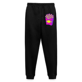 Frites Pop Art - Pantalon de jogging Premium bio Homme - noir - Devant - Thijin (182cm)