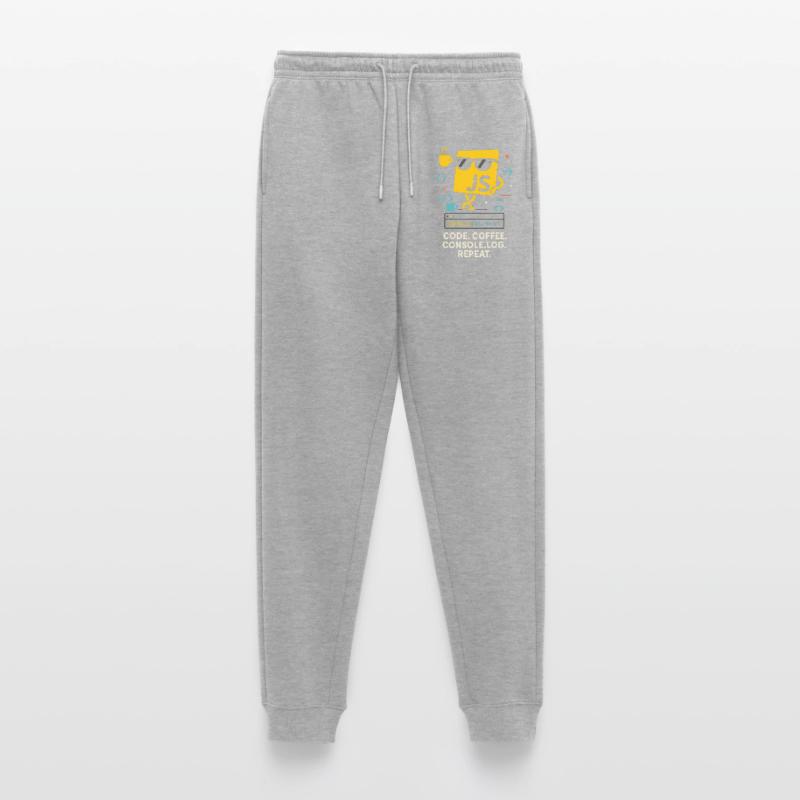 Code Coffee Console.log Répéter le programme JavaScript Pantalon de jogging Premium bio Homme