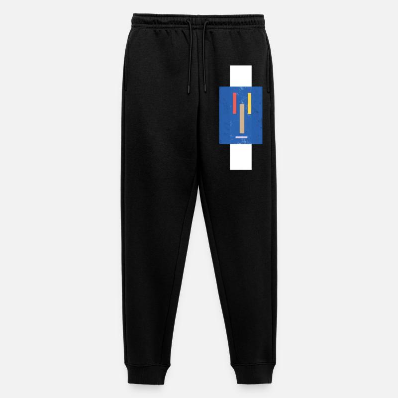 Visage abstrait sur un pull - Pantalon de jogging Premium bio Homme - noir