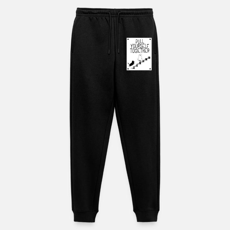 Pull yourself together - Männer Premium Bio Jogginghose - Schwarz