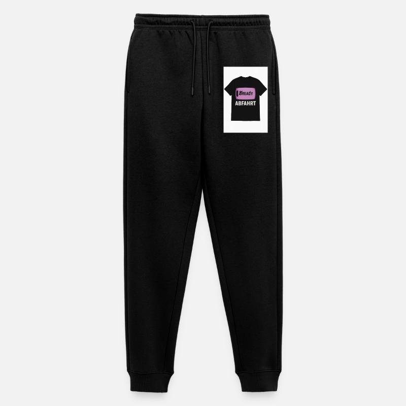 Bready Abfahrt T-Shirt mit Backwaren-Motiv - Männer Premium Bio Jogginghose - Schwarz