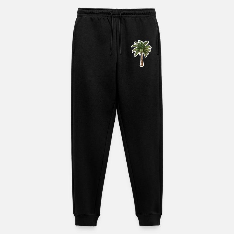 Palme - Männer Premium Bio Jogginghose - Schwarz