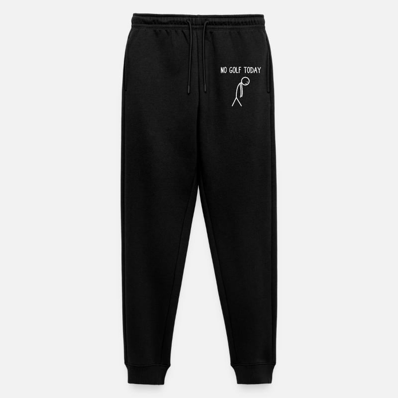 No golf today Golfer Golf Golfen - Männer Premium Bio Jogginghose - Schwarz