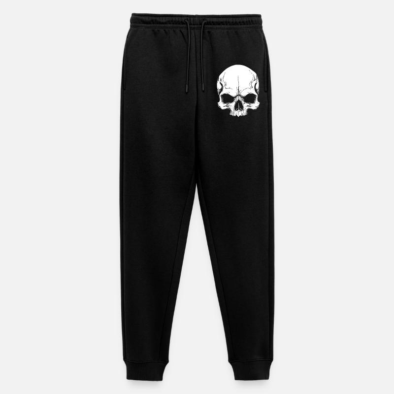 Cooles Schädel-Design - Männer Premium Bio Jogginghose - Schwarz