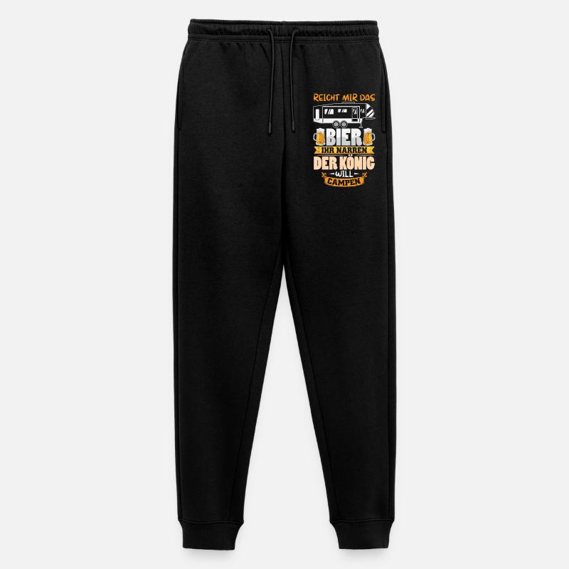 Camper Camping Wohnwagen Spruch - Männer Premium Bio Jogginghose - Schwarz