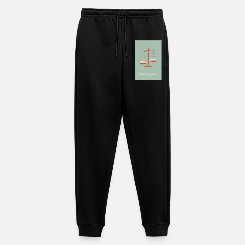 Moins, c’est plus - Conception d’affiche d’équilibre - Pantalon de jogging Premium bio Homme - noir