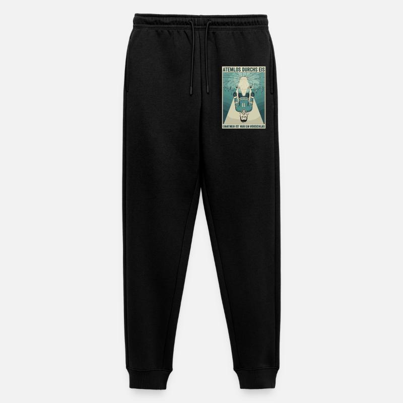 Atemlos durchs Eis - Männer Premium Bio Jogginghose - Schwarz