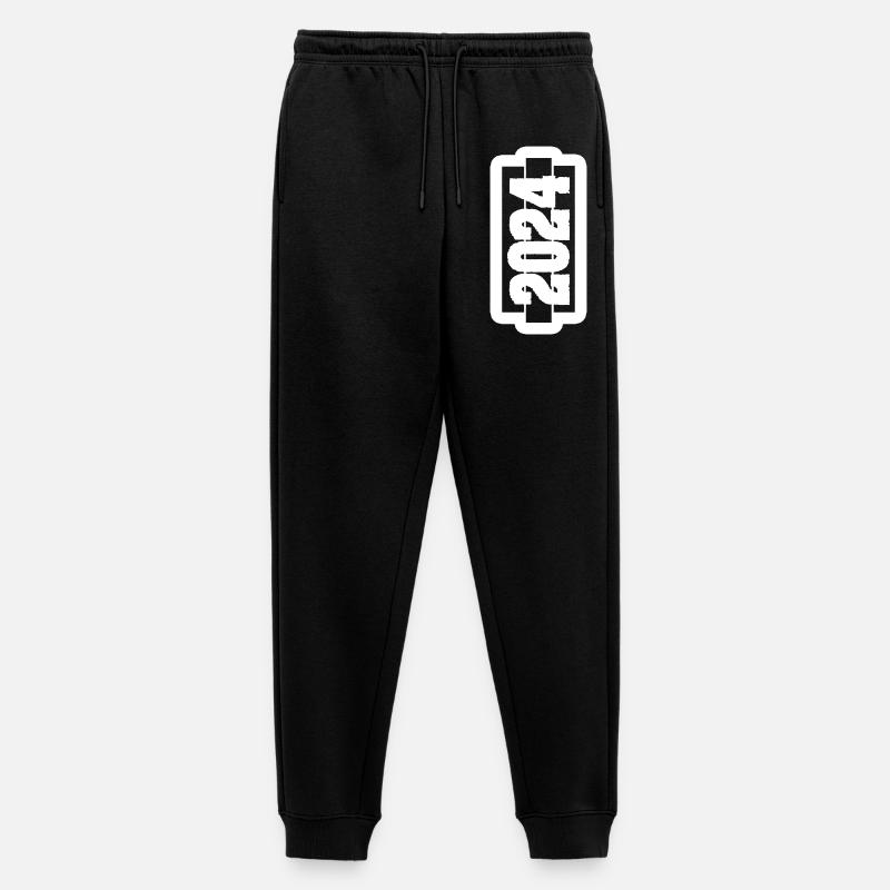 Jahr 2024 - Männer Premium Bio Jogginghose - Schwarz