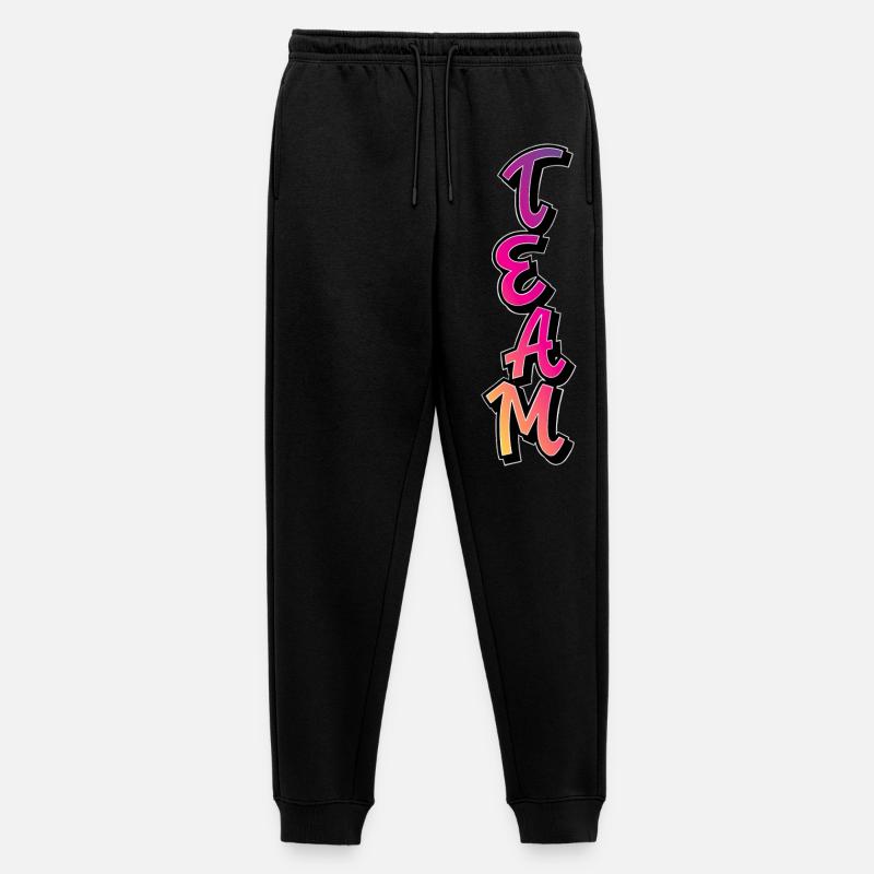 Team - Männer Premium Bio Jogginghose - Schwarz