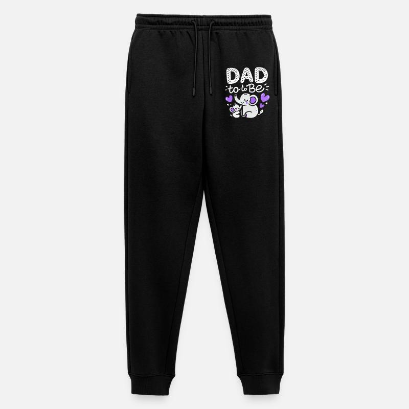 Vater wird Elefant Baby Enthüllung, Väter - Männer Premium Bio Jogginghose - Schwarz