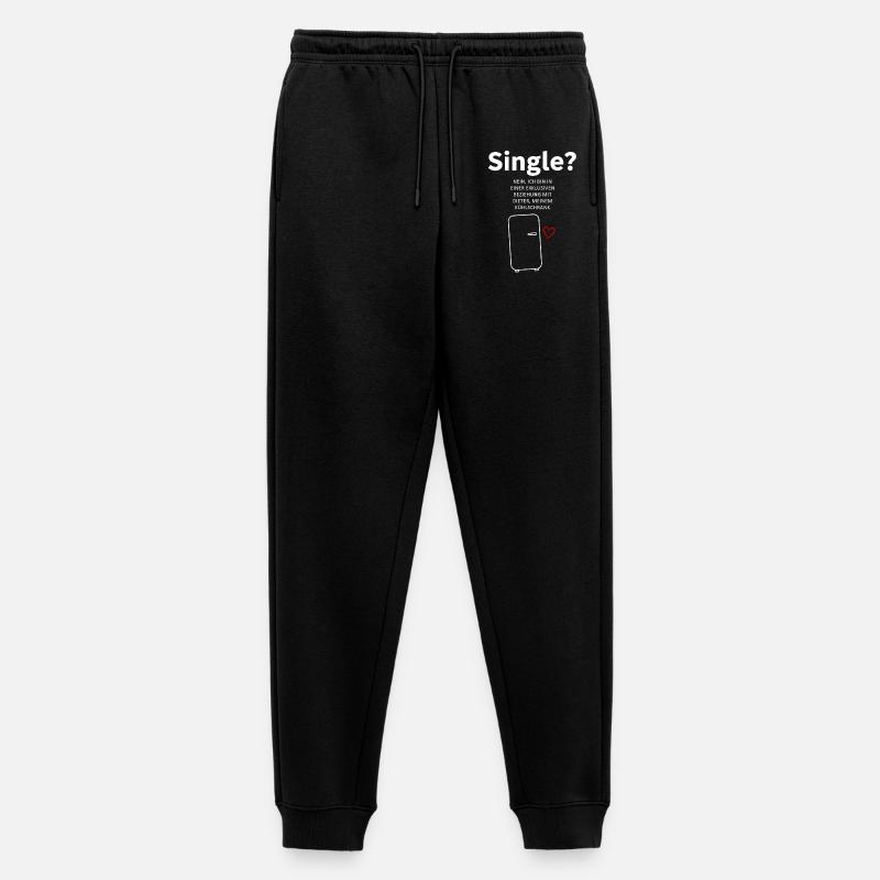 Kühlschrankliebe Beziehungswitz - Männer Premium Bio Jogginghose - Schwarz