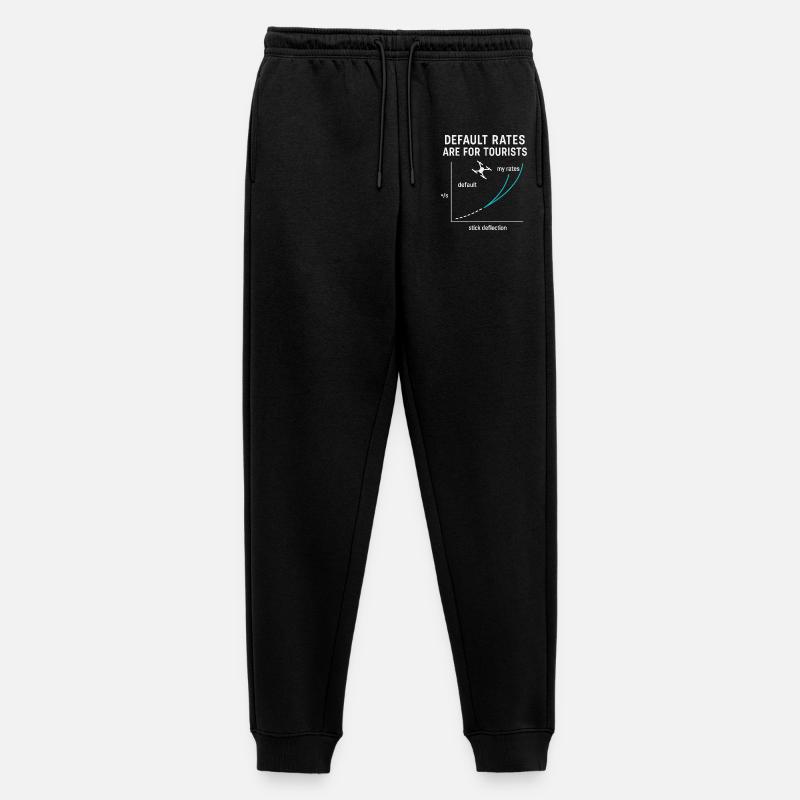 Le tariffe predefinite sono per i turisti amanti dei droni - Pantaloni da jogging ecologici premium da uomo - nero