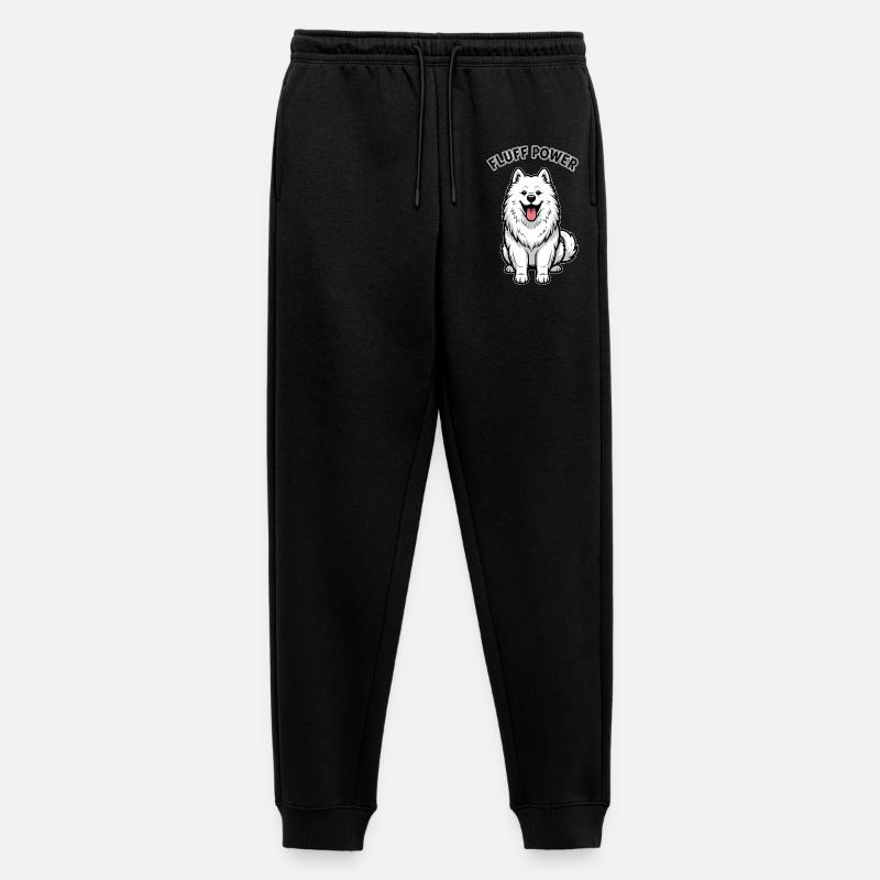 Samojede Fluff Power Niedlich Flauschig - Männer Premium Bio Jogginghose - Schwarz