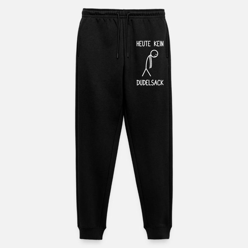Heute kein Dudelsack Sackpfeifer - Männer Premium Bio Jogginghose - Schwarz