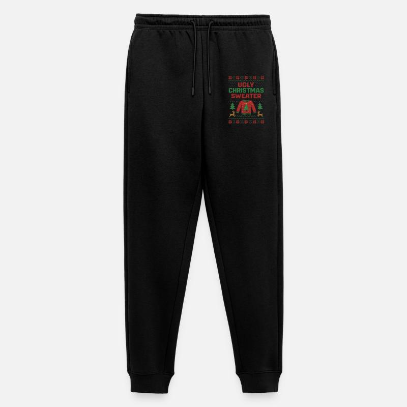 Ugly Christmas Sweater Weihnachtspullover Hässlich - Männer Premium Bio Jogginghose - Schwarz