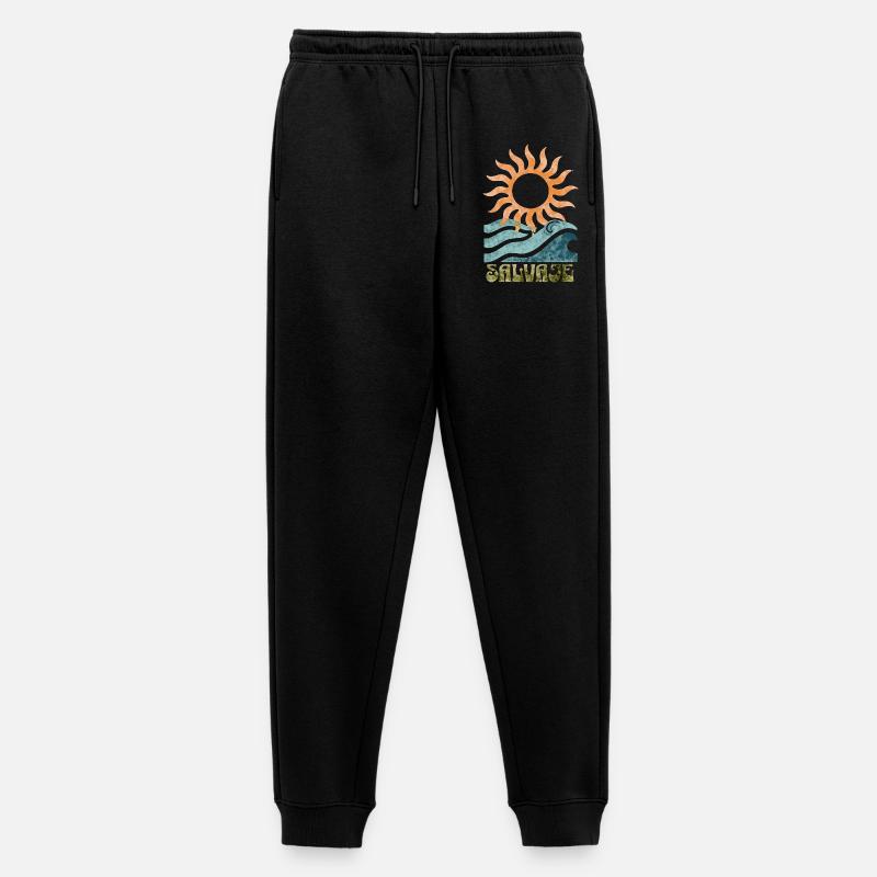 Surf Salvaje - Männer Premium Bio Jogginghose - Schwarz