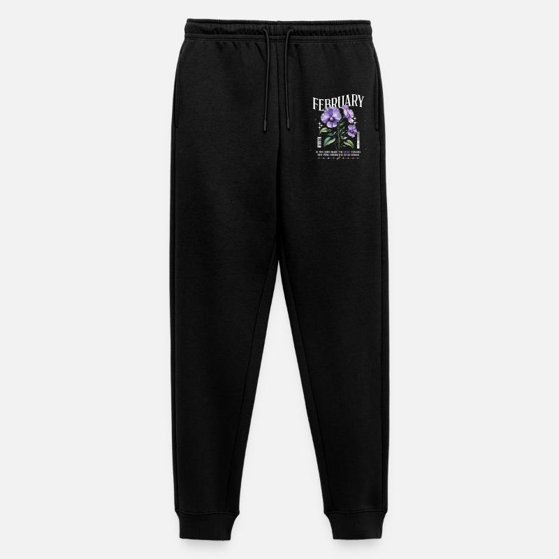 Février Violette Naissance Fleur - Pantalon de jogging Premium bio Homme - noir