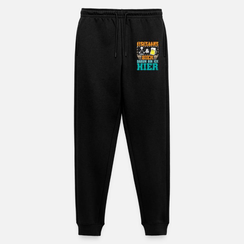 Modellbahn Modelleisenbahn Eisenbahn - Männer Premium Bio Jogginghose - Schwarz