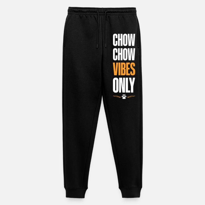 Chow Chow Vibes Only - Männer Premium Bio Jogginghose - Schwarz
