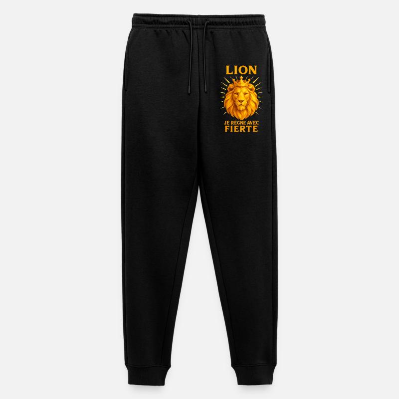 Sternzeichen Löwe - Astrologie - Männer Premium Bio Jogginghose - Schwarz