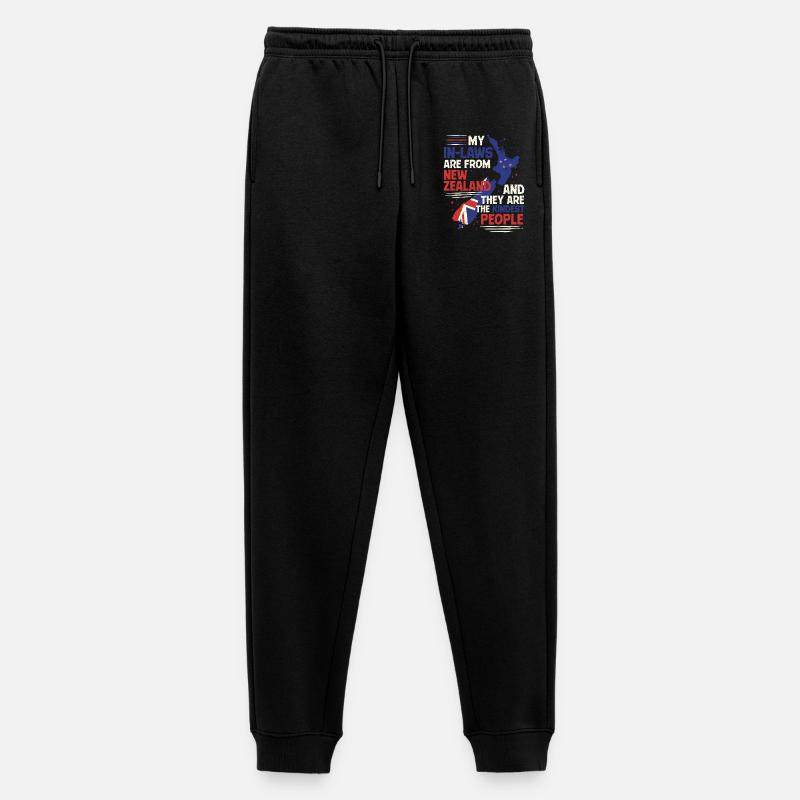 Neuseeland Verwandte Schwiegermutter - Männer Premium Bio Jogginghose - Schwarz