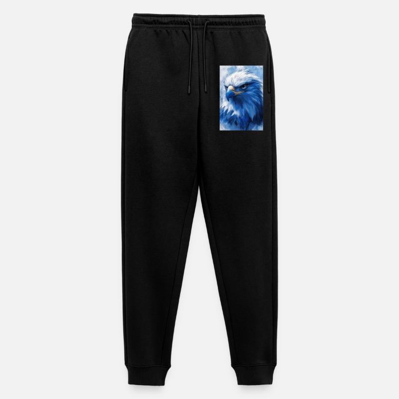 Illustration eines Adlers - Männer Premium Bio Jogginghose - Schwarz