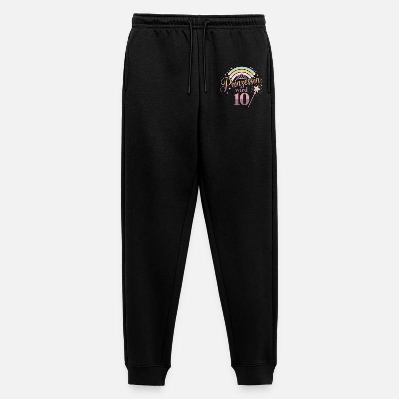 Prinzessin wird 10 – Regenbogenzauber - Männer Premium Bio Jogginghose - Schwarz