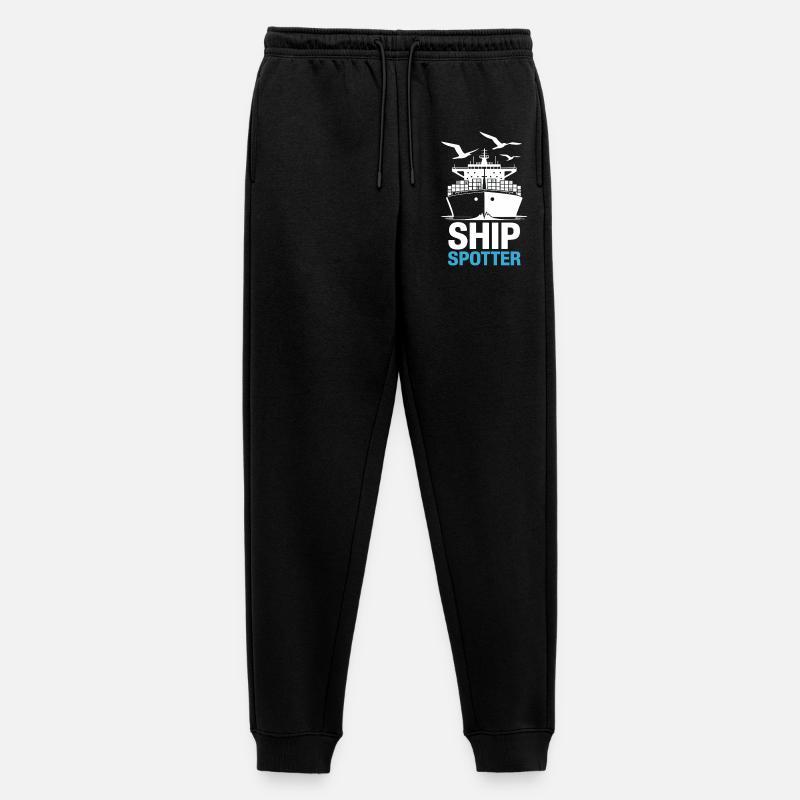 Ship Spotter Leidenschaft Maritim - Männer Premium Bio Jogginghose - Schwarz