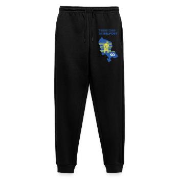 Gebiet von Belfort 90 - Männer Premium Bio Jogginghose - Schwarz - Vorne - Thijin (182cm)
