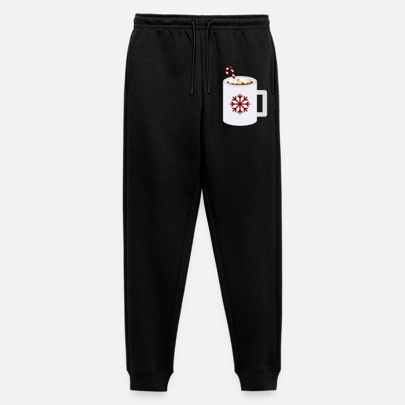 Snowflake Cocoa Mug Kunst - Männer Premium Bio Jogginghose - Schwarz