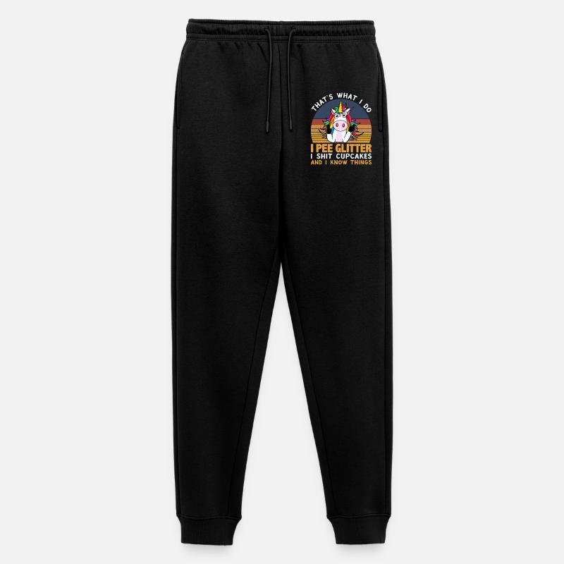 Einhorn - Männer Premium Bio Jogginghose - Schwarz