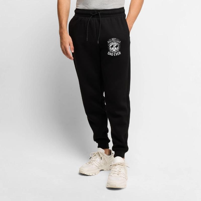 Cadeau Fold écossais Chats pliants écossais Pantalon de jogging Premium bio Homme