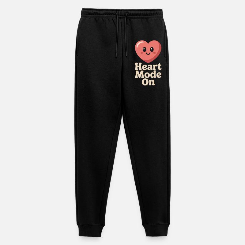 Heart Mode ON – Süßes Herz - Männer Premium Bio Jogginghose - Schwarz