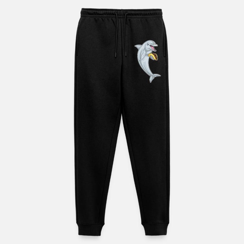 Delfin Taco - Männer Premium Bio Jogginghose - Schwarz